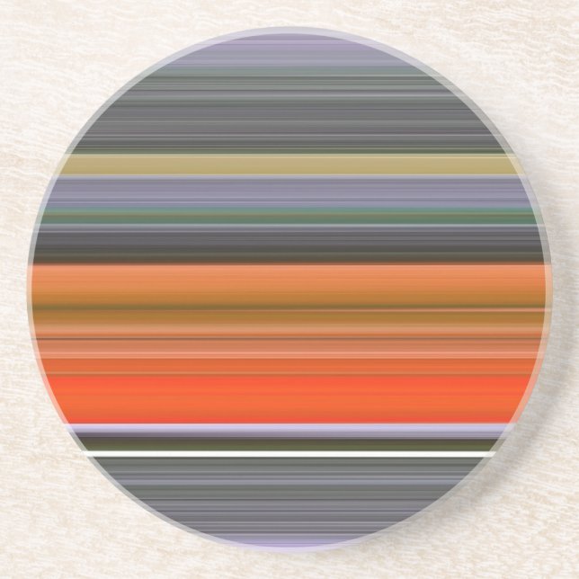 Abstract #1: Orange and grey Coaster (Front)