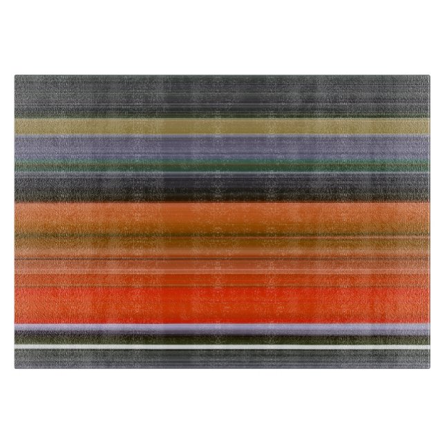 Abstract #1: Orange and grey Cutting Board (Front)