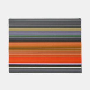 Abstract #1: Orange and grey Doormat