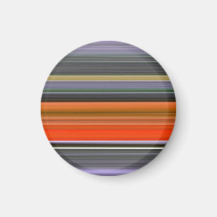 Abstract #1: Orange and grey Magnet
