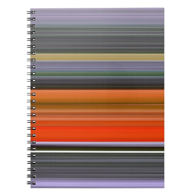 Abstract #1: Orange and grey Notebook (Front)
