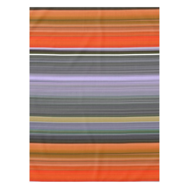 Abstract #1: Orange and grey Tablecloth (Front)