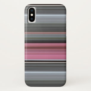 Abstract #1: Pink and grey iPhone X Case
