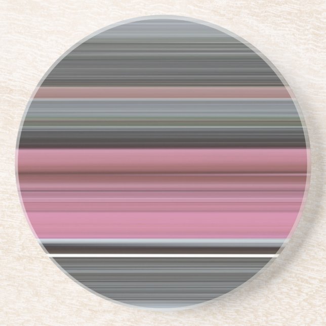 Abstract #1: Pink and grey Coaster (Front)