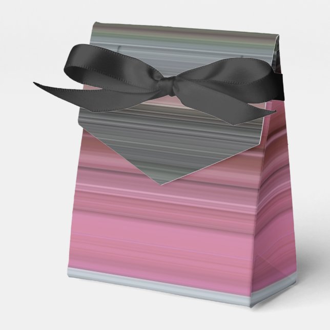 Abstract #1: Pink and grey Favour Box (Front Side)
