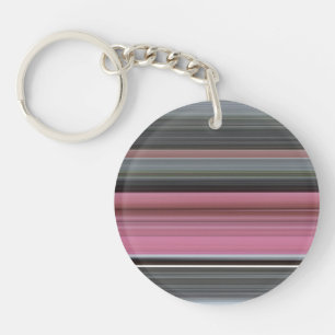 Abstract #1: Pink and grey Key Ring