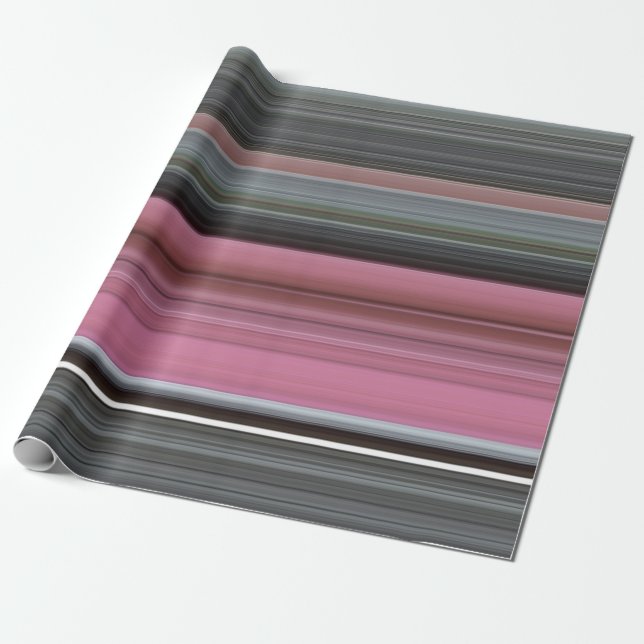 Abstract #1: Pink and grey Wrapping Paper (Unrolled)