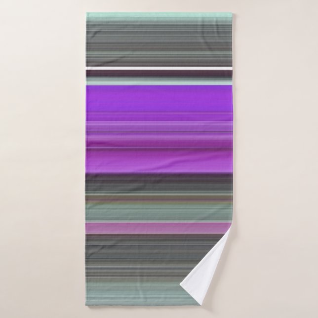 Abstract #1: Purple and grey Bath Towel (Bath Towel)