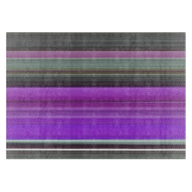 Abstract #1: Purple and grey Cutting Board (Front)
