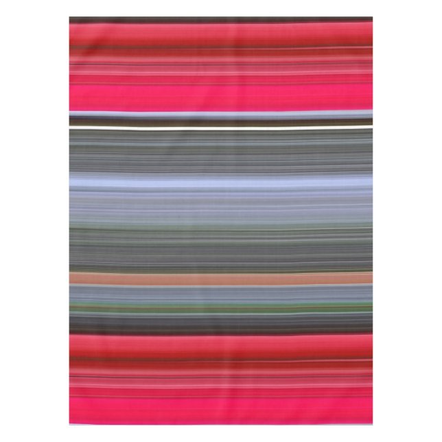 Abstract #1: Red and Grey Tablecloth (Front)