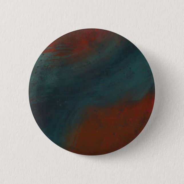 Abstract 1: reds and blues 6 cm round badge (Front)