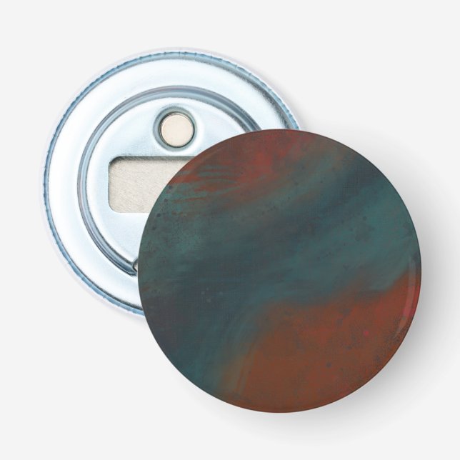 Abstract 1: reds and blues bottle opener (Front)
