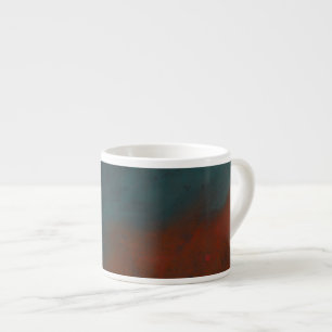 Abstract 1: reds and blues espresso cup