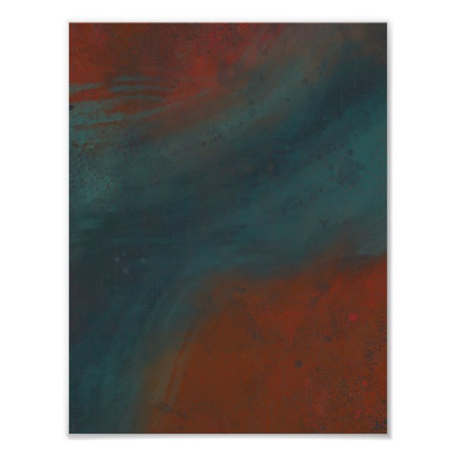 Abstract 1: reds and blues photo print (Front)