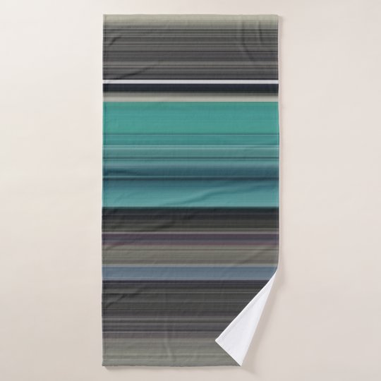 Abstract 1 Teal and grey Bath Towel Zazzle.co.uk