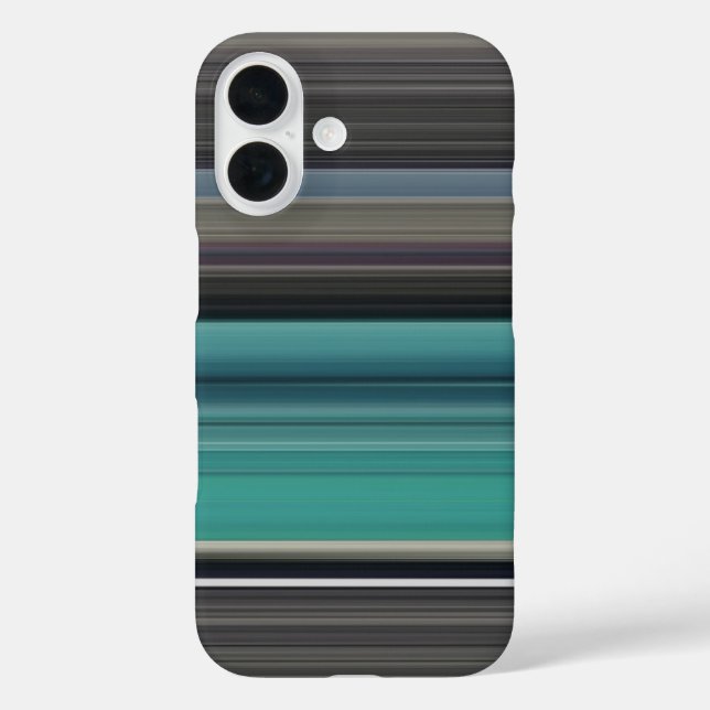 Abstract #1: Teal and grey Case-Mate iPhone Case (Back)