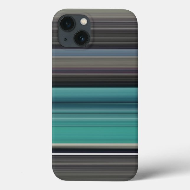 Abstract #1: Teal and grey Case-Mate iPhone Case (Back)