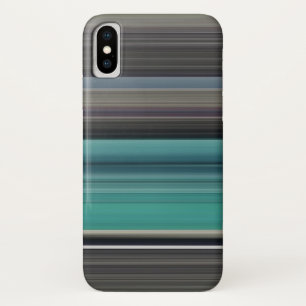 Abstract #1: Teal and grey iPhone X Case
