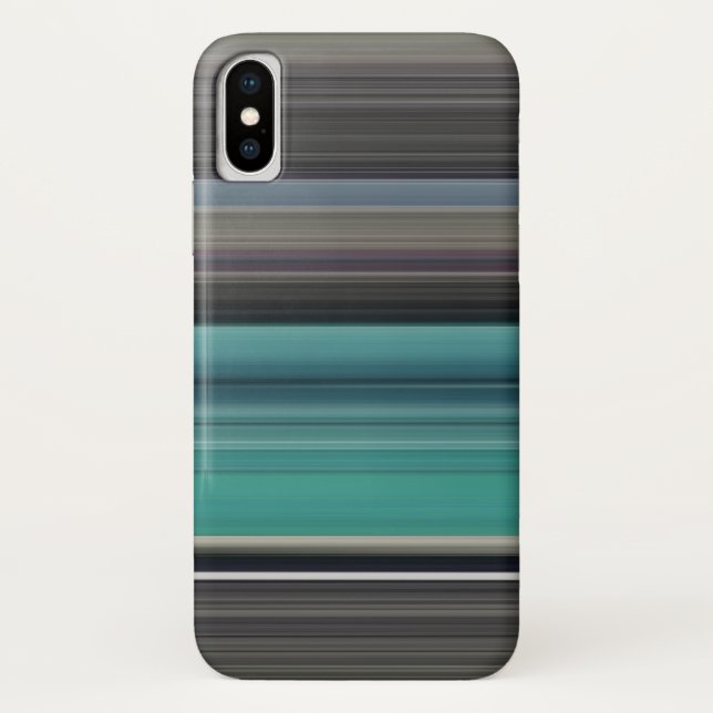 Abstract #1: Teal and grey Case-Mate iPhone Case (Back)