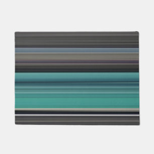 Abstract #1: Teal and grey Doormat