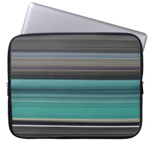 Abstract #1: Teal and grey Laptop Sleeve