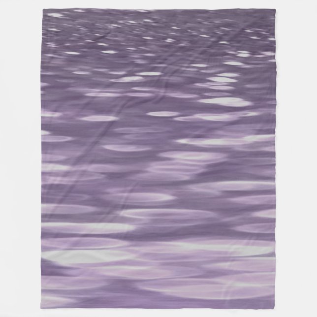 Abstract #1: Ultra Violet Shimmer Fleece Blanket (Front)