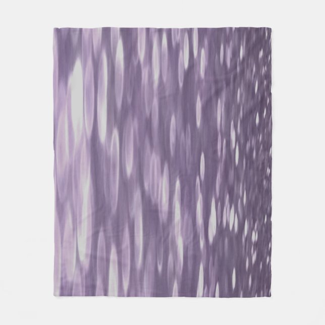 Abstract #1: Ultra Violet Shimmer Fleece Blanket (Front)