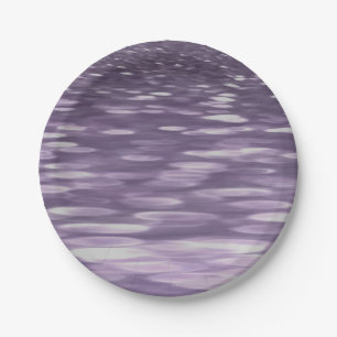 Abstract #1: Ultra Violet Shimmer Paper Plate