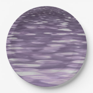 Abstract #1: Ultra Violet Shimmer Paper Plate