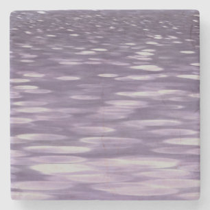Abstract #1: Ultra Violet Shimmer Stone Coaster