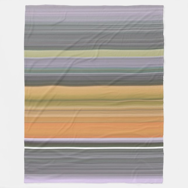 Abstract #1: Yellow and grey Fleece Blanket (Front)