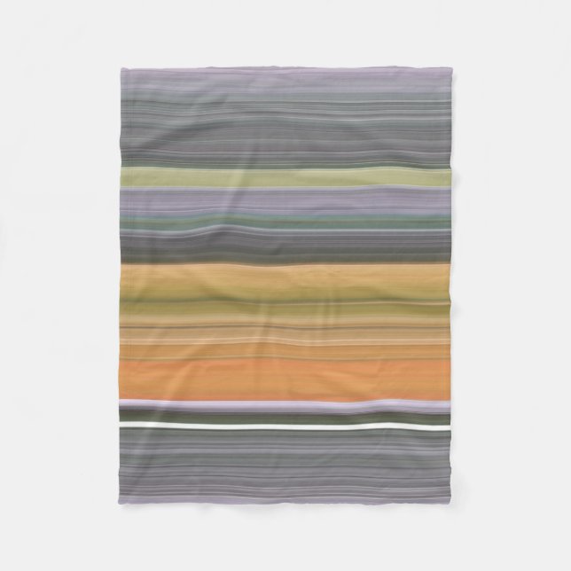 Abstract #1: Yellow and grey Fleece Blanket (Front)