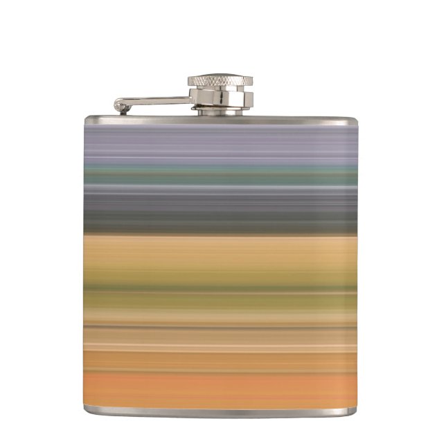 Abstract #1: Yellow and grey Hip Flask (Front)