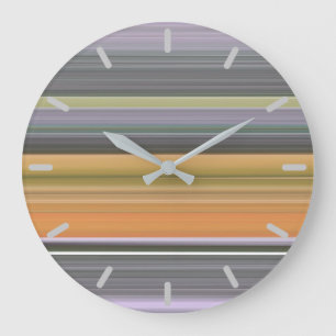 Abstract #1: Yellow and grey Large Clock