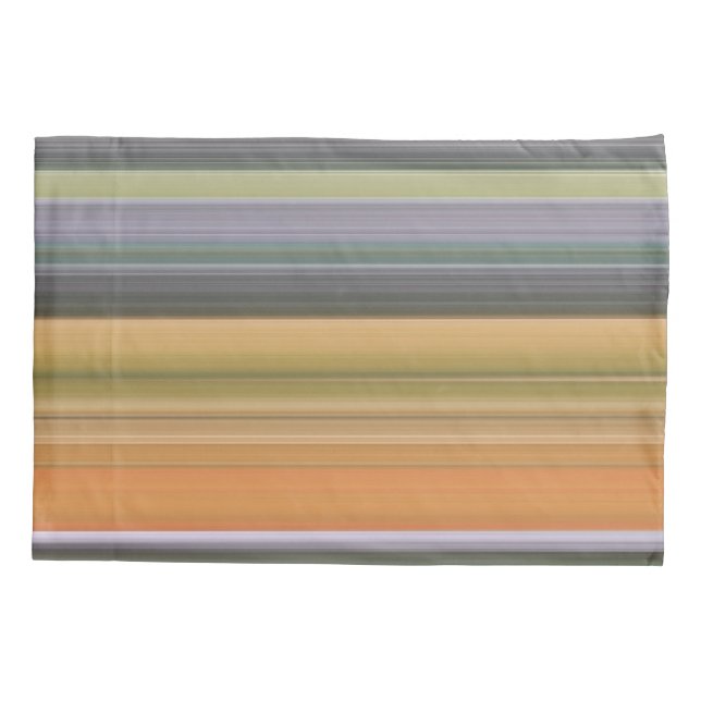 Abstract #1: Yellow and grey Pillowcase (Back)