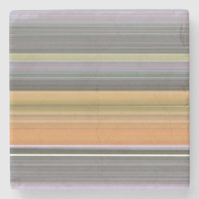 Abstract #1: Yellow and grey Stone Coaster (Front)