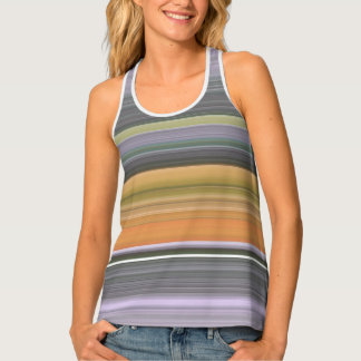 Abstract #1: Yellow and grey Tank Top
