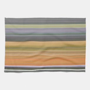 Abstract #1: Yellow and grey Tea Towel