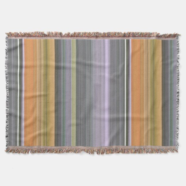 Abstract #1: Yellow and grey Throw Blanket (Front)