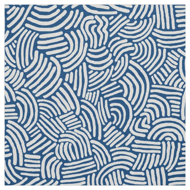 Abstract 200923 - White on Shibori Fabric (Swatch)