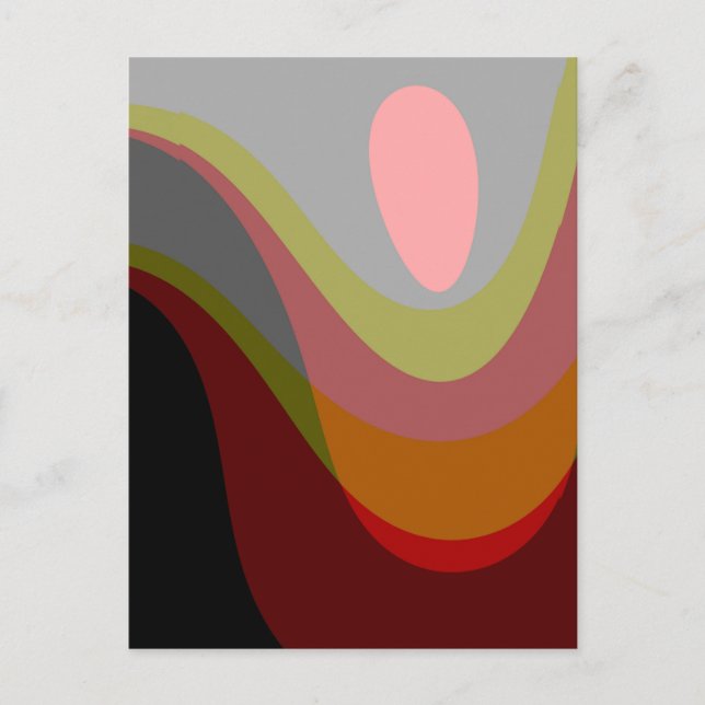 Abstract 20529 - colorful retro style postcard (Front)