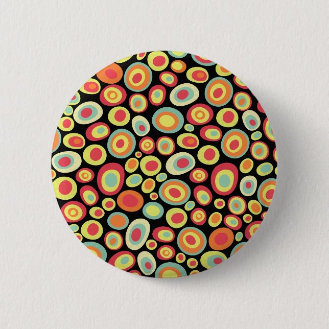 Abstract 220213 6 cm round badge (Front)