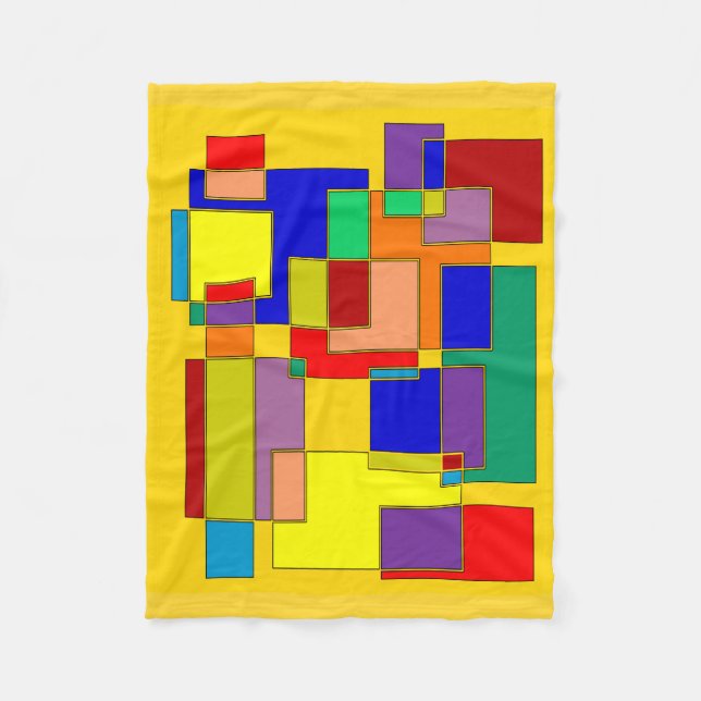 Abstract #26 fleece blanket (Front)