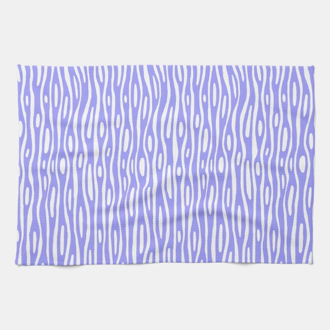 Abstract 280314 - Pastel Blue on White Tea Towel (Horizontal)
