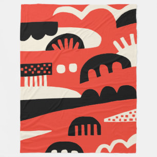 Abstract 281219b fleece blanket