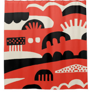 Abstract 281219b shower curtain