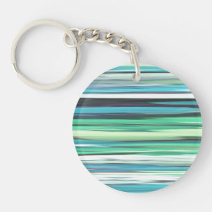 Abstract #2: Aqua blue green blur Key Ring