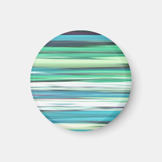 Abstract #2: Aqua blue green blur Magnet (Front)