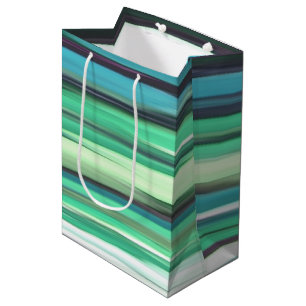 Abstract #2: Aqua blue green blur Medium Gift Bag