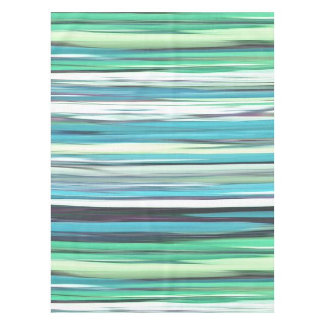 Abstract #2: Aqua blue green blur Tablecloth (Front)